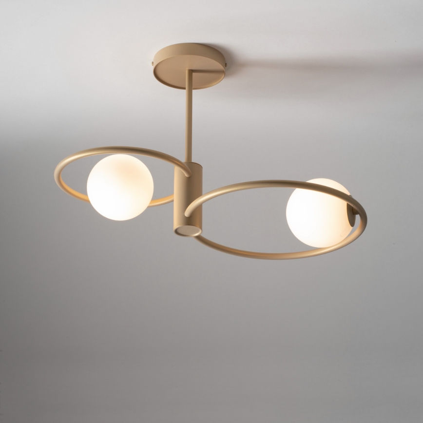 Luster na tyči AQUA 2xG9/12W/230V zlatá