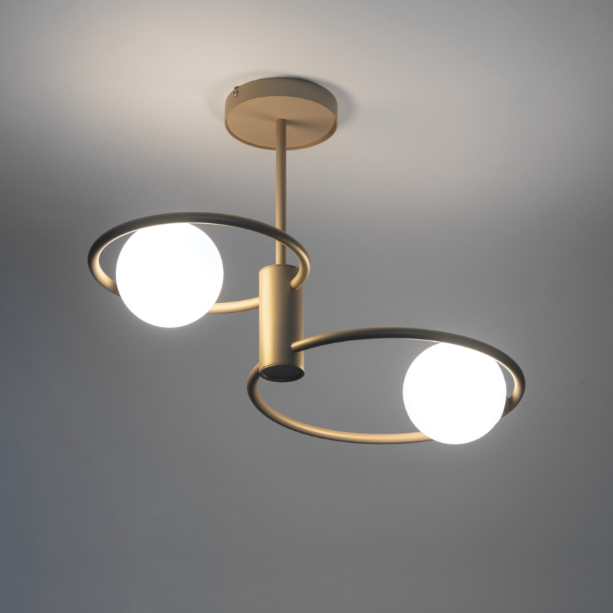 Luster na tyči AQUA 2xG9/12W/230V zlatá
