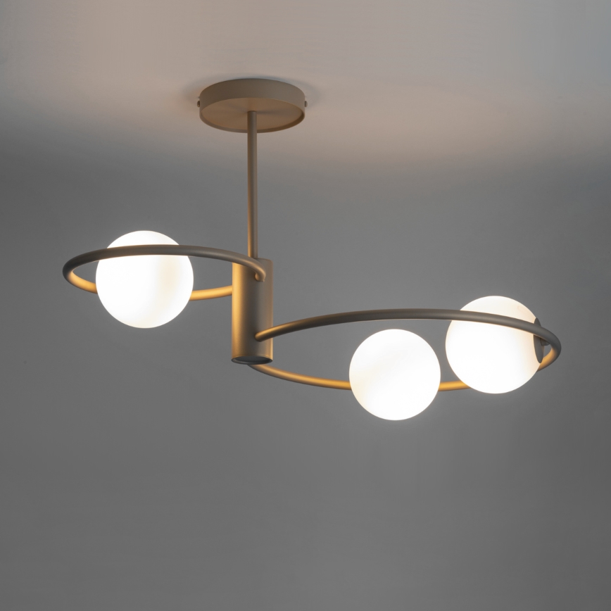 Luster na tyči AQUA 3xG9/12W/230V zlatá