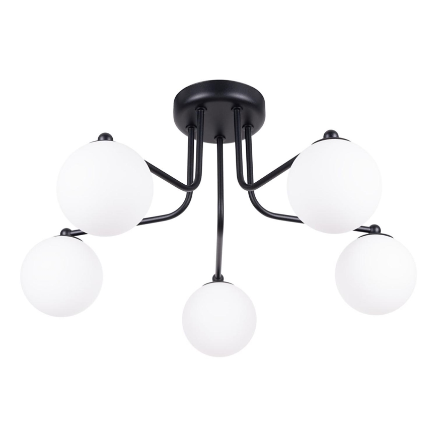 Luster na tyči ASTRAL 5xG9/8W/230V čierna