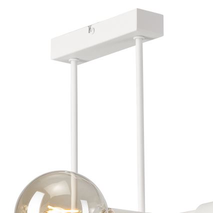 Luster na tyči ASTRID 4xE27/60W/230V biela