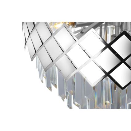 Luster na tyči CARISMA 9xE14/40W/230V matný chróm