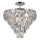Luster na tyči CHELSEA 6xE14/40W/230V pr. 50 cm lesklý chróm