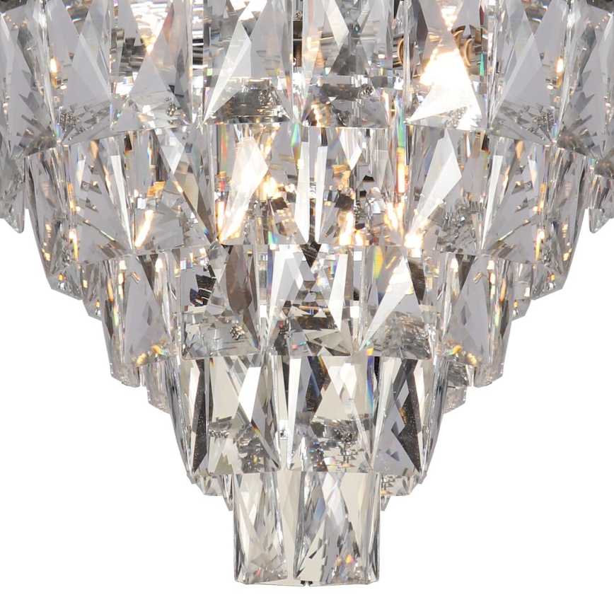 Luster na tyči CHELSEA 6xE14/40W/230V pr. 50 cm lesklý chróm