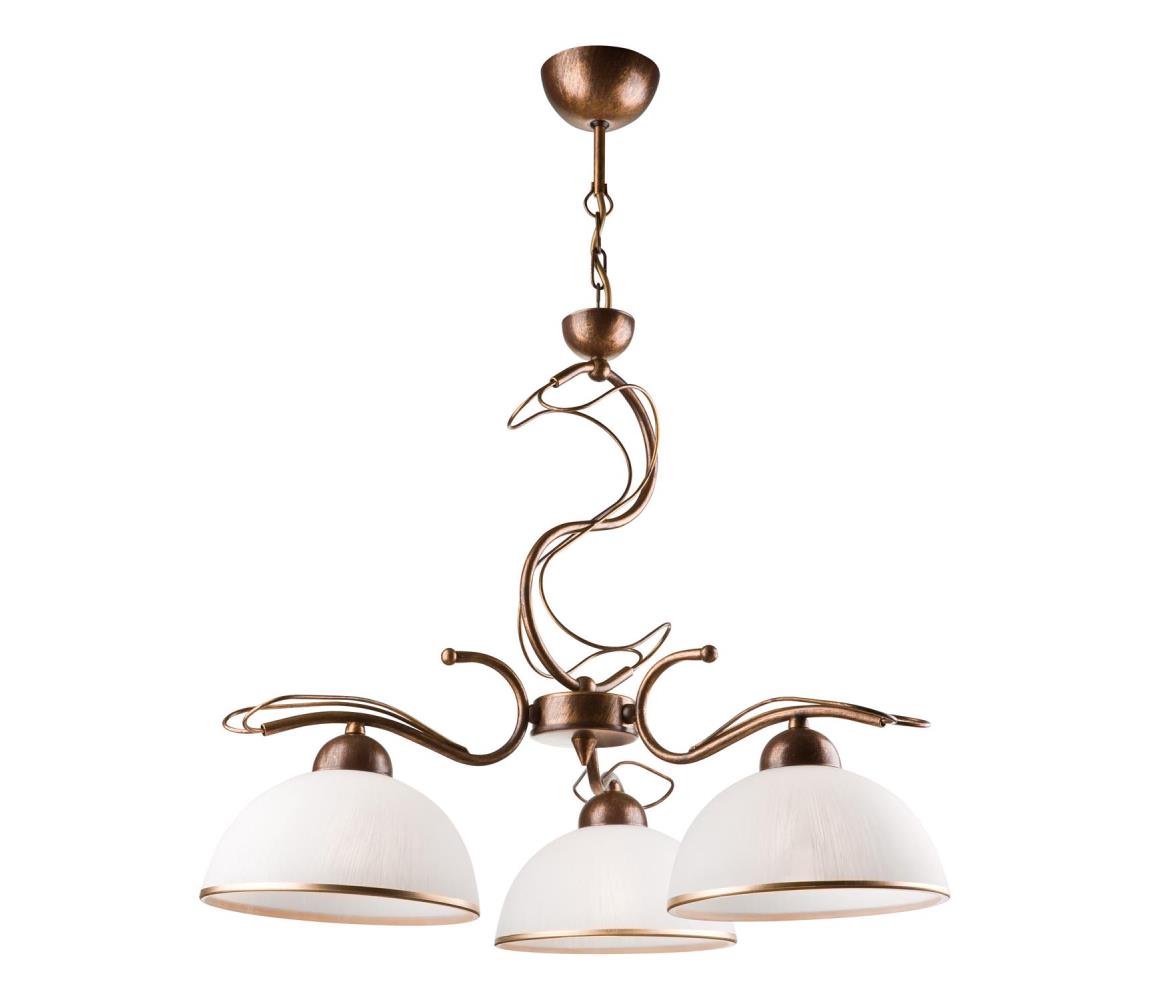 Luster na tyči COBRA 3xE27/60W/230V bronz/patina LM-3.52/BRĄZ