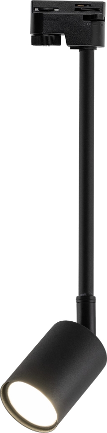Luster na tyči do 1-fázového lištového systému TOP 1xGU10/10W/230V čierna