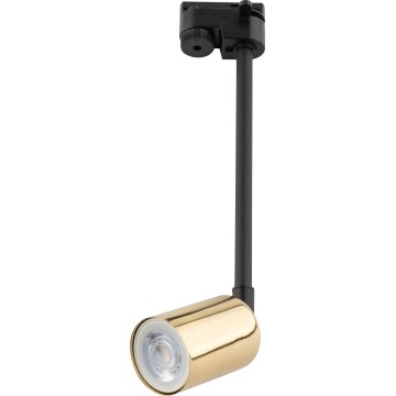 Luster na tyči do 1-fázového lištového systému TOP 1xGU10/10W/230V zlatá/čierna