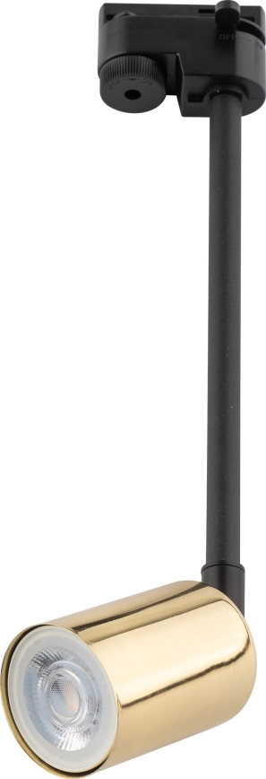 Luster na tyči do 1-fázového lištového systému TOP 1xGU10/10W/230V zlatá/čierna