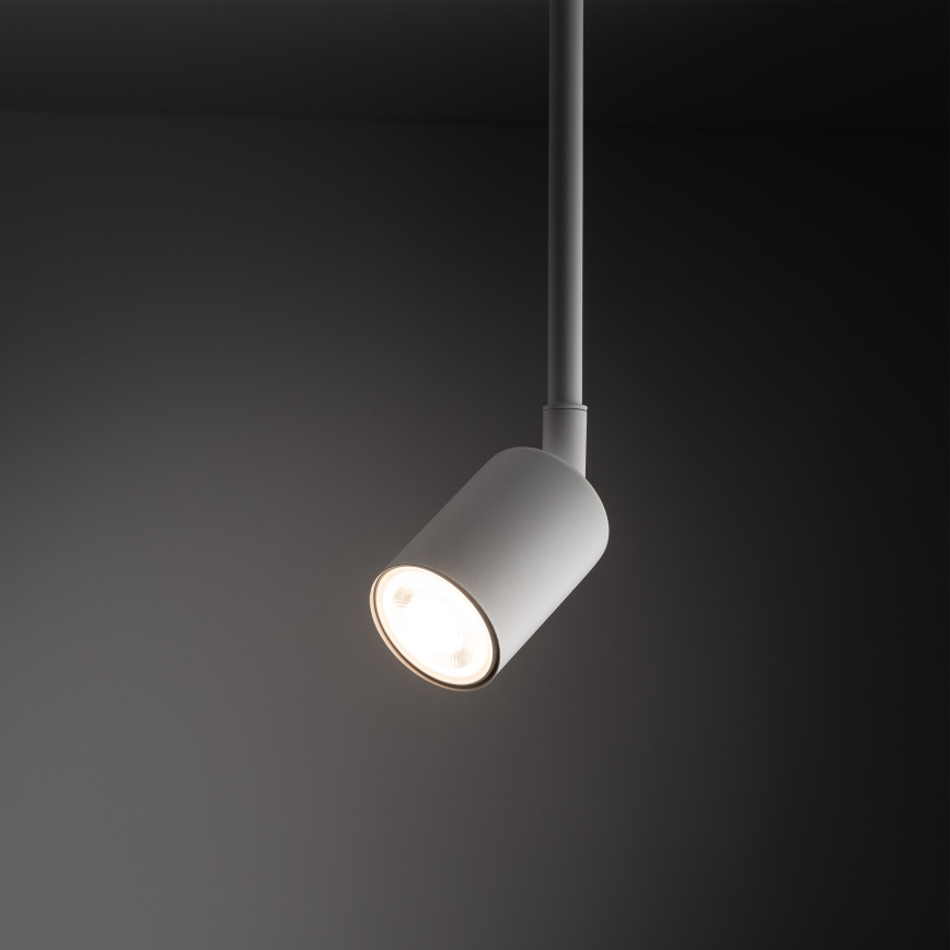 Luster na tyči do 1-fázového lištového systému TOP 1xGU10/10W/230V biela