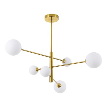 Luster na tyči DORADO 6xG9/40W/230V zlatý