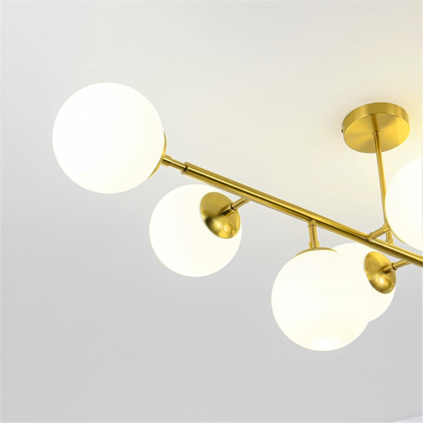 Luster na tyči DORADO 8xE14/40W/230V zlatý