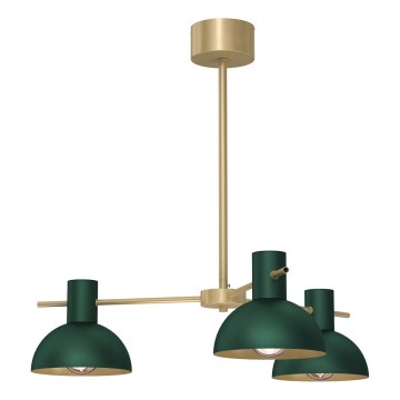 Luster na tyči ESTATE MINI 3xE27/15W/230V zelená