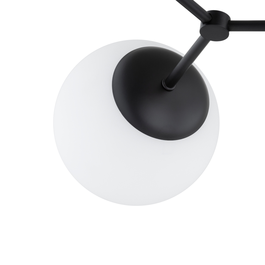 Luster na tyči FOTON 4xE14/10W/230V čierna
