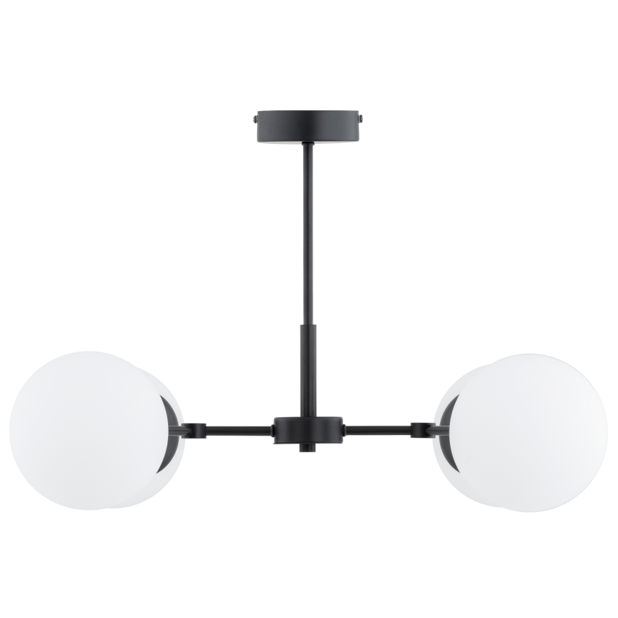 Luster na tyči FOTON 4xE14/10W/230V čierna