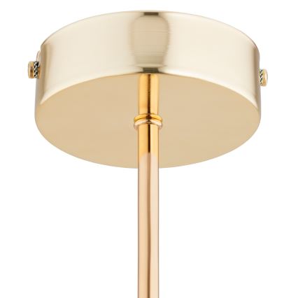 Luster na tyči FOTON  4xE14/40W/230V zlatá/biela