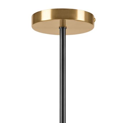 Luster na tyči GEORGIA 3xE14/5W/230V zlatá/dymová béžová