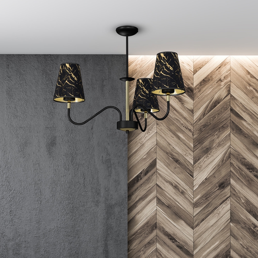 Luster na tyči HERMES 3xE27/60W/230V