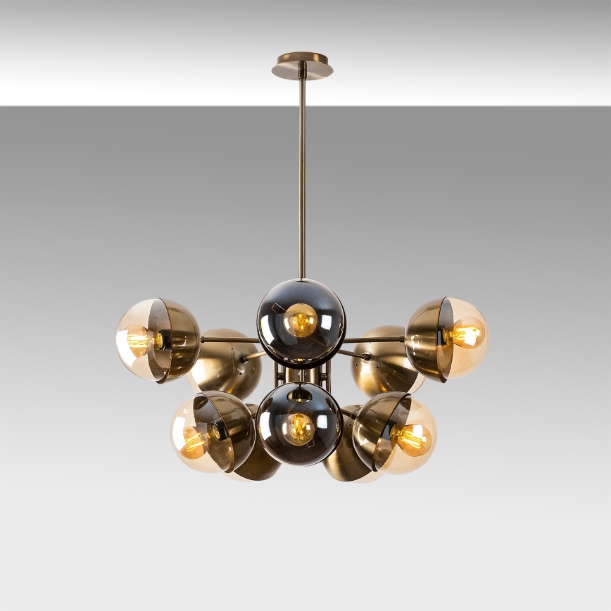 Luster na tyči KARSOR 10xE27/40W/230V