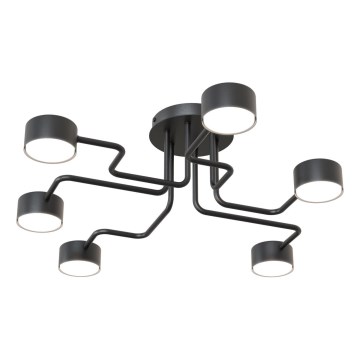 Luster na tyči KURAGE 6xGX53/12W/230V čierna