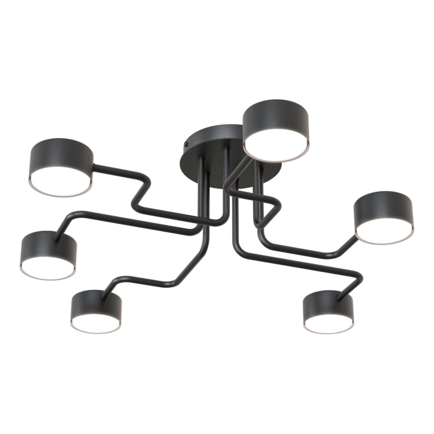 Luster na tyči KURAGE 6xGX53/12W/230V čierna