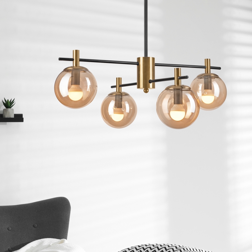 Luster na tyči LILOU 4xE14/5W/230V
