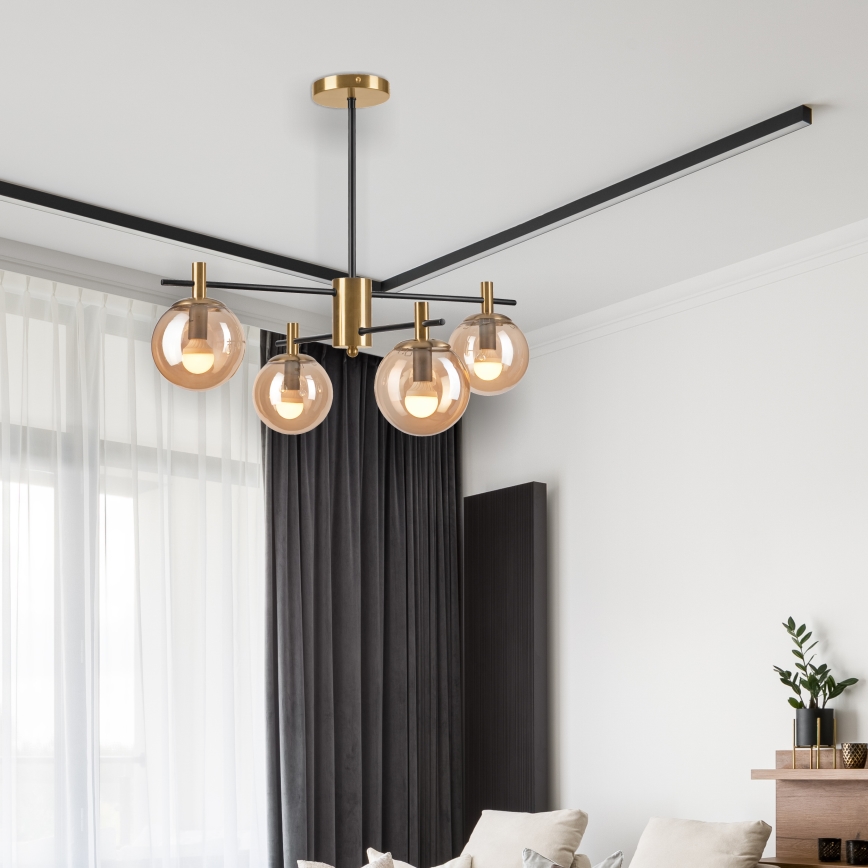 Luster na tyči LILOU 4xE14/5W/230V