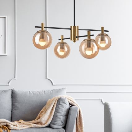 Luster na tyči LILOU 4xE14/5W/230V