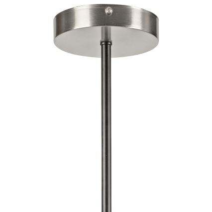 Luster na tyči LILOU 4xE14/5W/230V matný chróm/dymová