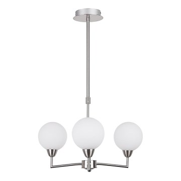Luster na tyči LOGOS 3xG9/25W/230V matný chróm
