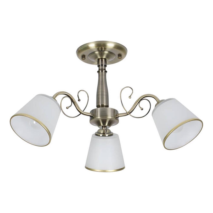 Luster na tyči LOSANNA 3xE14/40W/230V mosadz