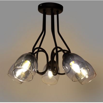 Luster na tyči MARIETTA 5xE27/15W/230V