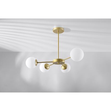 Luster na tyči MATI 4xG9/20W/230V zlatá