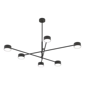 Luster na tyči NATSU 6xGX53/12W/230V čierna