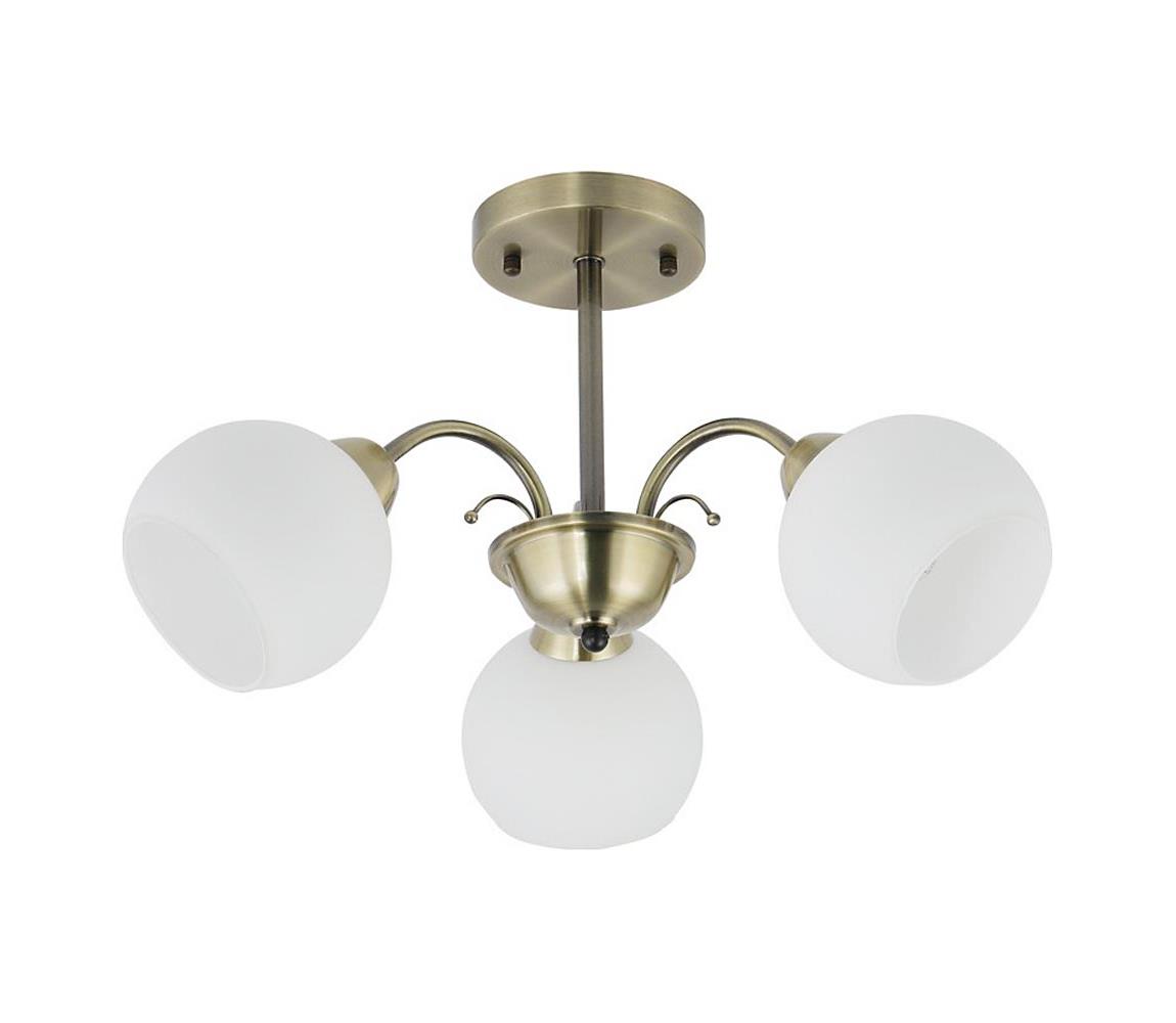 Luster na tyči NESTOR 3xE27/40W/230V mosadz 33-34939