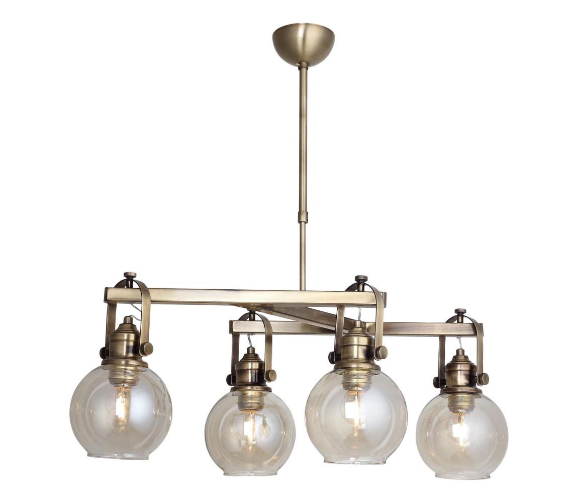 Luster na tyči POLINO 4xE27/40W/230V bronzový 341LCA1167