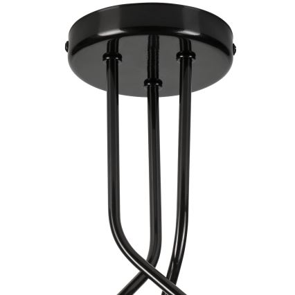 Luster na tyči PRIYA 3xE27/15W/230V čierna