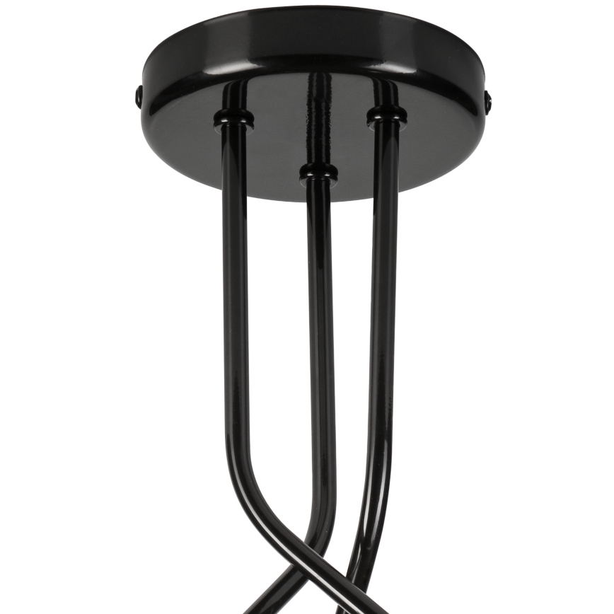 Luster na tyči PRIYA 3xE27/15W/230V čierna