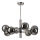 Luster na tyči ROLLO 8xE14/5W/230V matný chróm/dymová