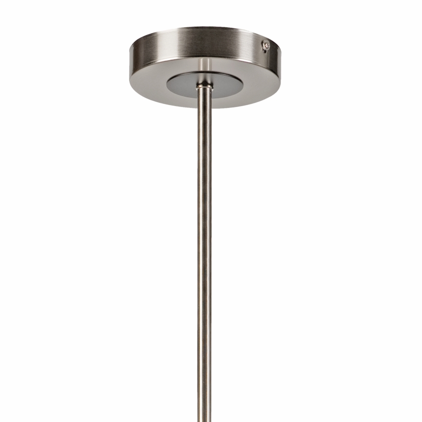 Luster na tyči ROLLO 8xE14/5W/230V matný chróm/dymová