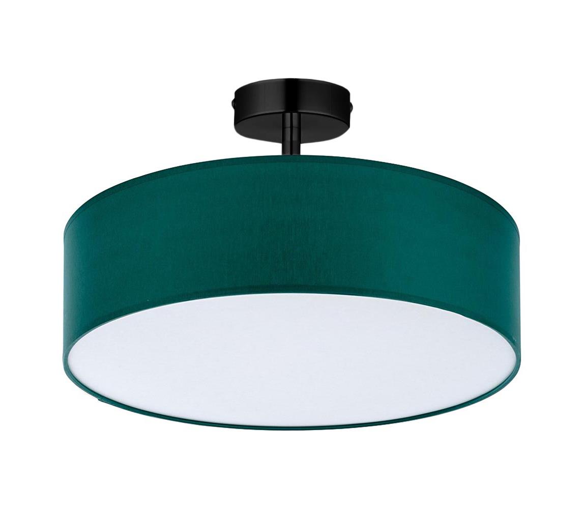 Luster na tyči RONDO 4xE27/15W/230V pr. 40 cm zelená