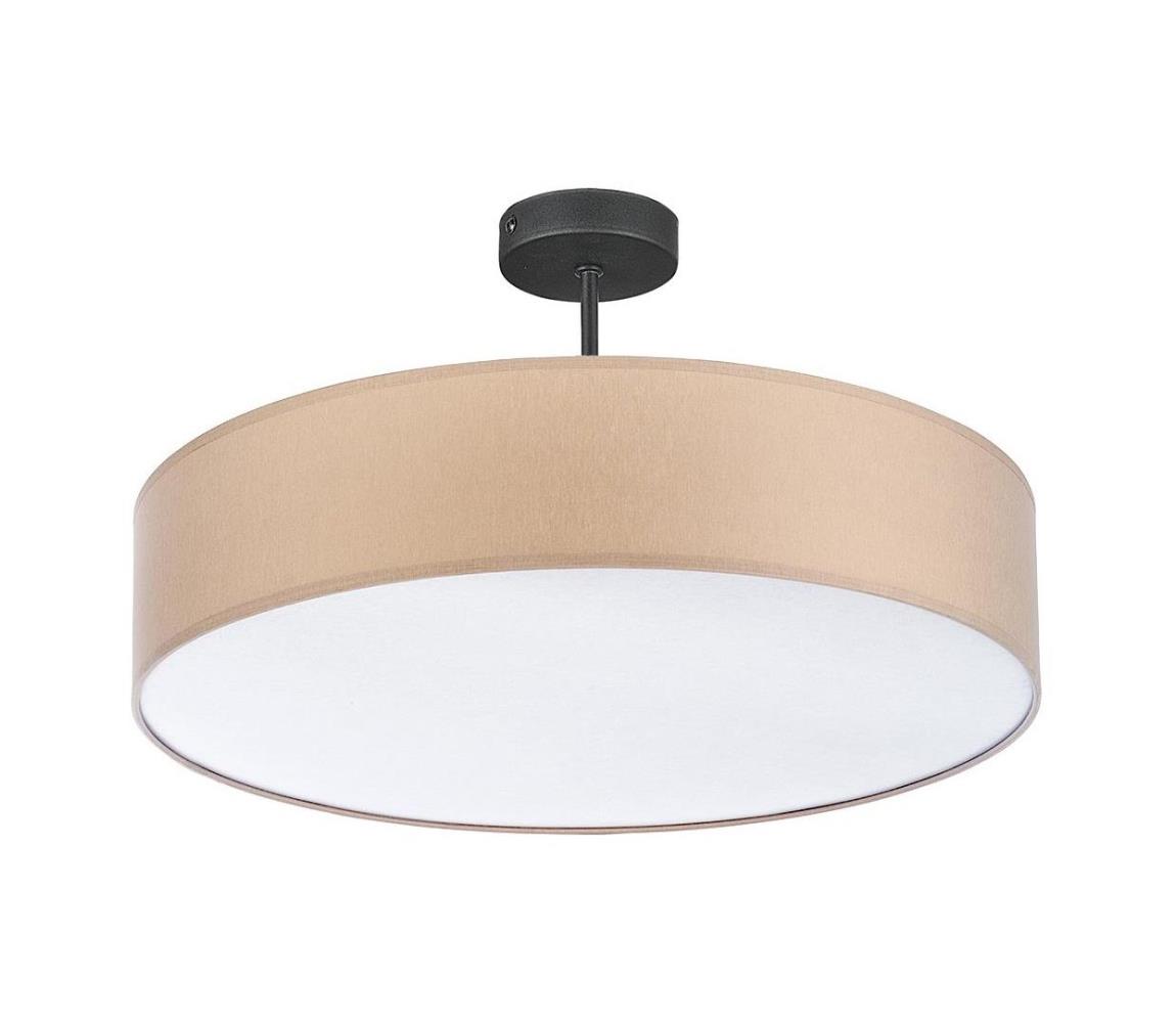 Luster na tyči RONDO 4xE27/15W/230V pr. 60 cm béžová