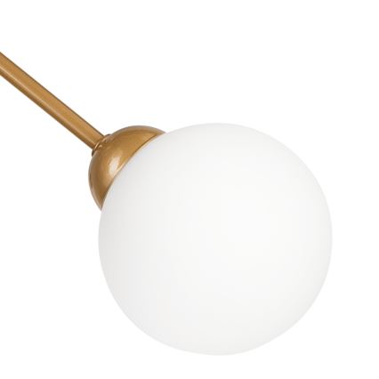 Luster na tyči RUBBY BALL 6xG9/5W/230V zlatá