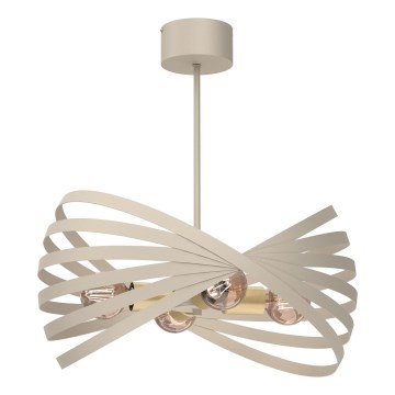 Luster na tyči SPARKLE 4xE27/15W/230V béžová