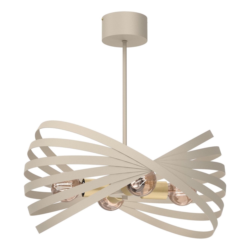Luster na tyči SPARKLE 4xE27/15W/230V béžová
