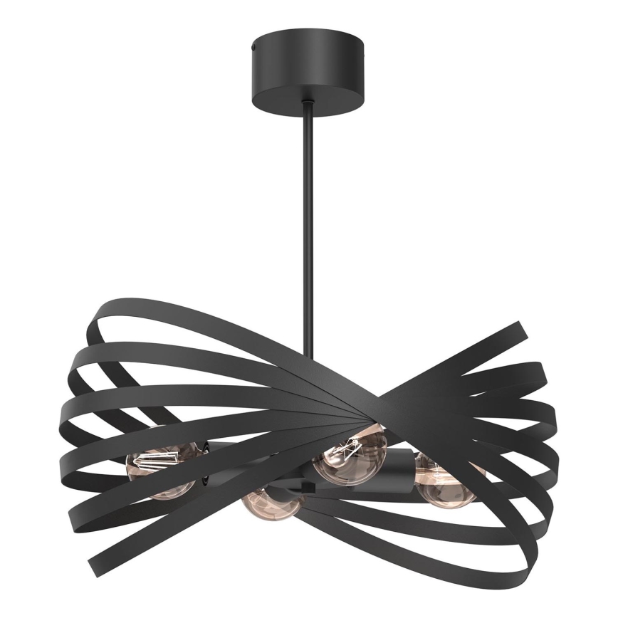 Luster na tyči SPARKLE 4xE27/15W/230V čierna