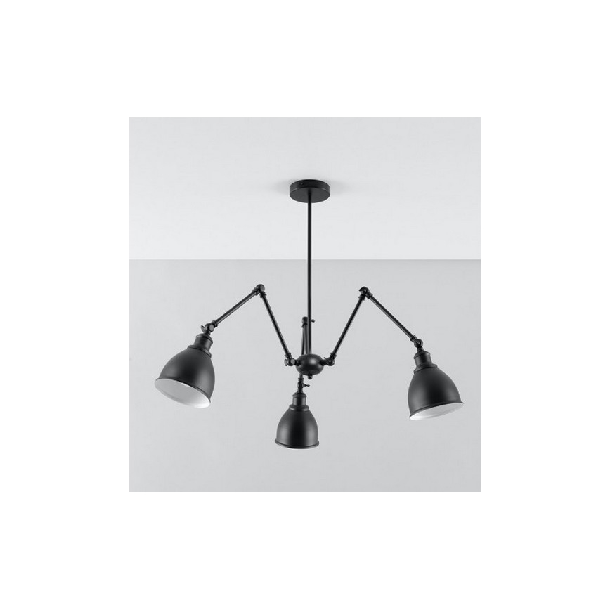 Luster na tyči STARK SHADE 3xE27/60W/230V