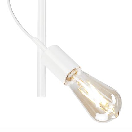 Luster na tyči TARO 1xE27/60W/230V biela