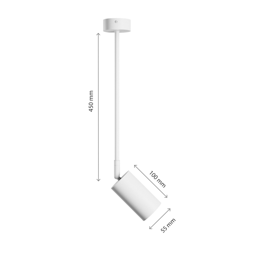 Luster na tyči VARIOSA 1xGU10/10W/230V biela