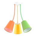 luster na tyči WIRE COLOUR 3xE27/60W/230V