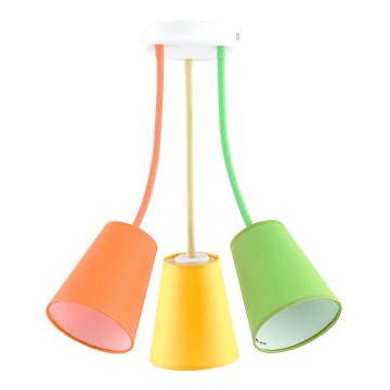 luster na tyči WIRE COLOUR 3xE27/60W/230V